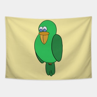 Green parakeet Tapestry