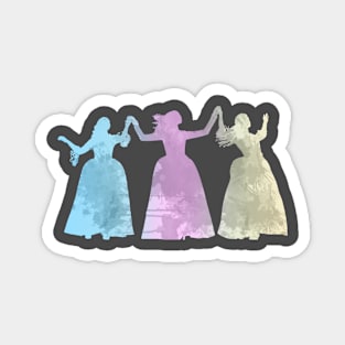 Sisters Inspired Silhouette Magnet