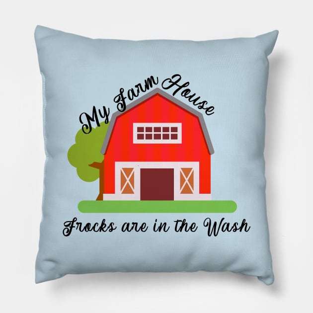 Farmhouse Frocks Pillow by Avintagelife13