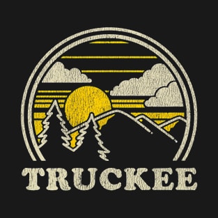 Truckee California CA Vintage Hiking Mountains T-Shirt