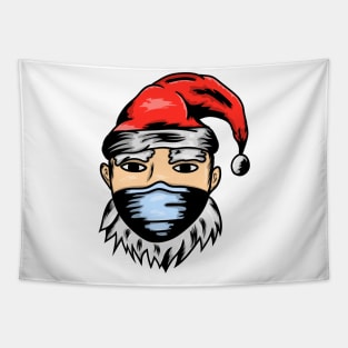 santa wear mask Tapestry