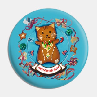 Gingerbread Kitty Pin