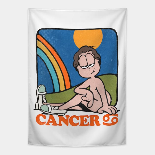 Cancer Zodiac Sign //// Humorous Gift Design Tapestry by DankFutura