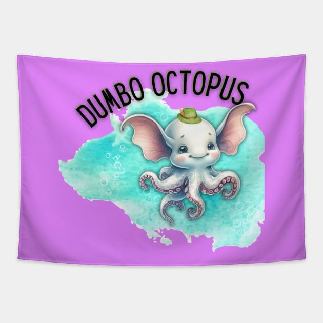 Dumbo Octopus Tapestry by AlmostMaybeNever