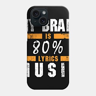 Music song lyrics Phone Case