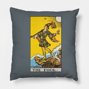 The Fool Rider Waite Smith Tarot Pillow