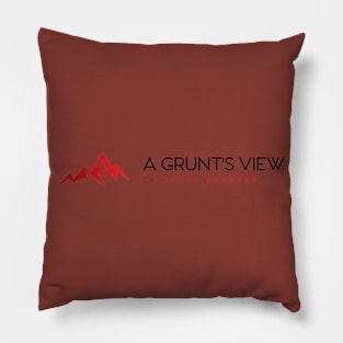 The A Grunt's View smaller logo Pillow