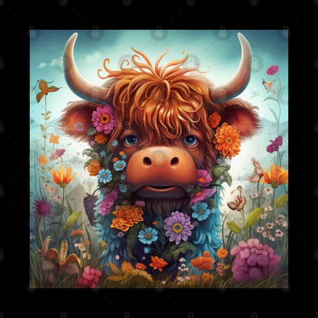 Highland Cow by TooplesArt