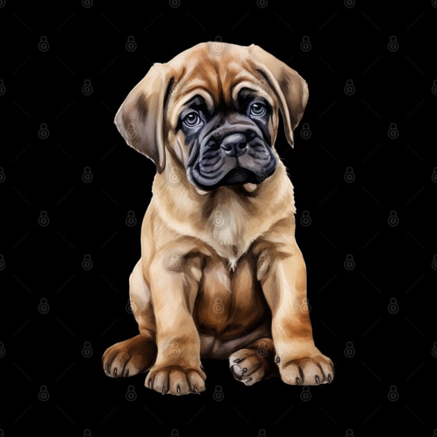 Puppy  English Mastiff by DavidBriotArt