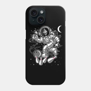 Astronaut Bowling Ethereum ETH Coin To The Moon Crypto Token Cryptocurrency Blockchain Wallet Birthday Gift For Men Women Kids Phone Case