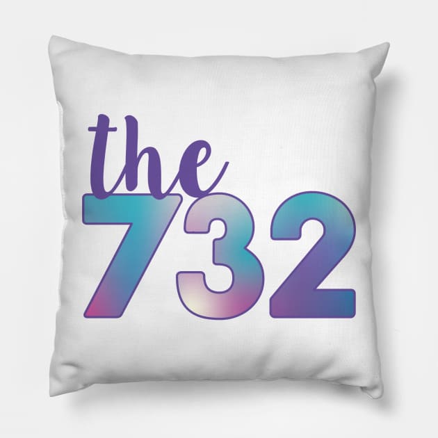 The 732 Area Code Pillow by emilystp23