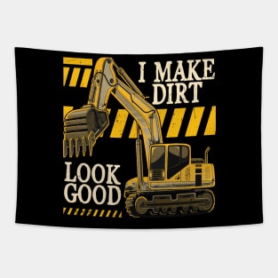 Dirt Diggers Unique Tee Celebrating the Art of Excavation Work Tapestry