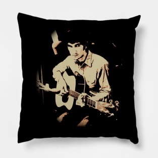 Graphic Vintage Van Zandt Lover Gifts Music Pillow