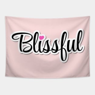 Blissful Text Design Tapestry