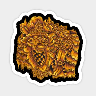 Barong vs Rangda Illustration Magnet