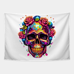 Disco Skull Tapestry