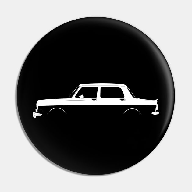 Simca 1000 Rallye 2 Silhouette Pin by Car-Silhouettes