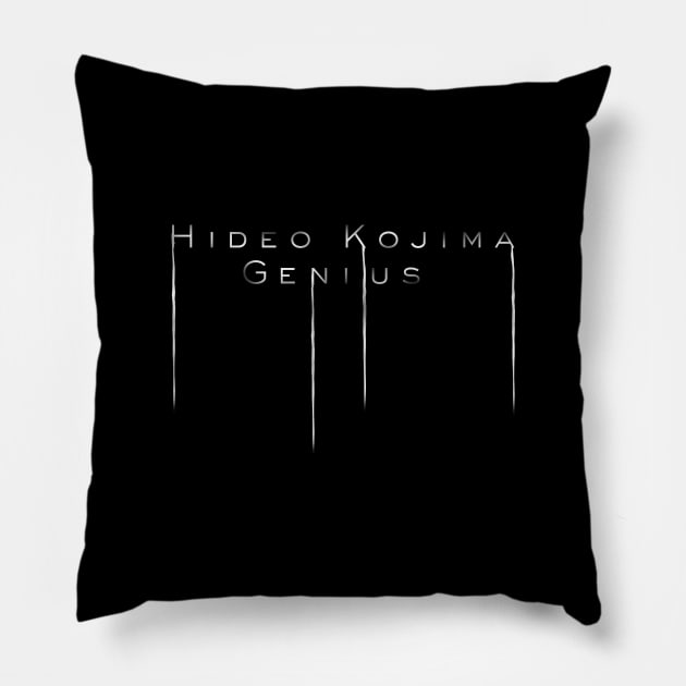 Hideo Kojima Genius Pillow by MaxGraphic