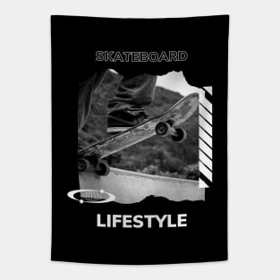 Black street skateboard Tapestry