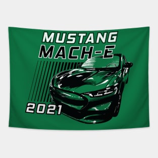 Mustang Mach-E Vintage Stripes Tapestry