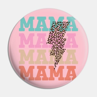 Mama retro distressed design Pin