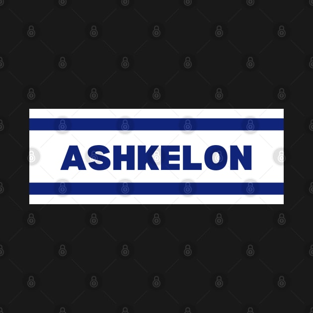 Ashkelon City in Israel Flag Colors by aybe7elf