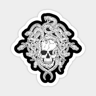 Skull and snake Magnet