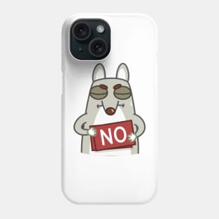 The gray wolf disagreed Phone Case