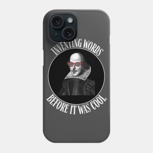 Hipster Shakespeare Inventing Words Gift Phone Case