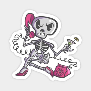 Lady skeleton 2 Magnet