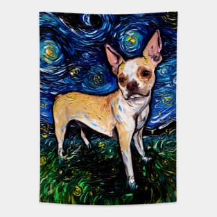 Fawn Boston Terrier Night Tapestry