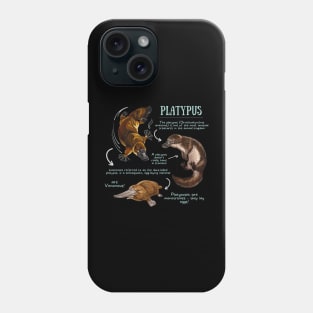 Animal Facts - Platypus Phone Case