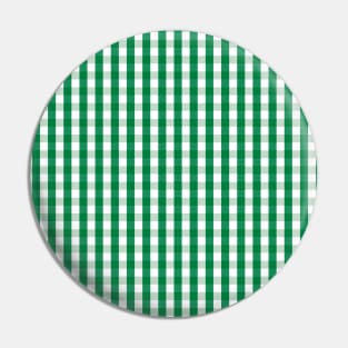 Southern Green Gingham Pin