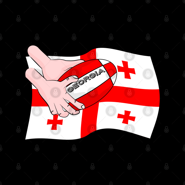 Rugby Georgia Flag by mailboxdisco