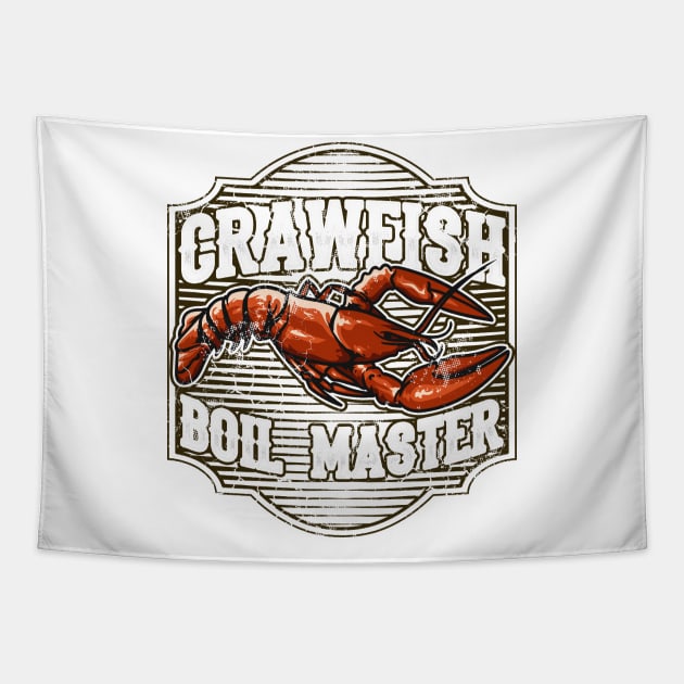 Crawfish Boil Master Tapestry by E