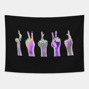 Holographic Hands Tapestry