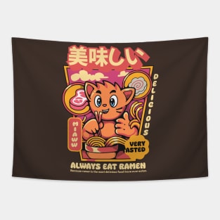 miaw eat ramen Tapestry