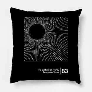 Temple of Love / Minimal Style Graphic Artwork Design Pillow