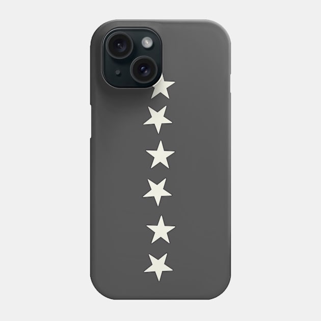 white stars - black Phone Case by persa