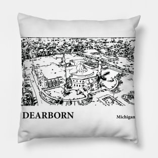 Dearborn Michigan Pillow