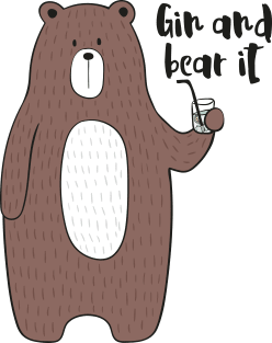 Gin and Bear It - Gin Drinker Gift Magnet