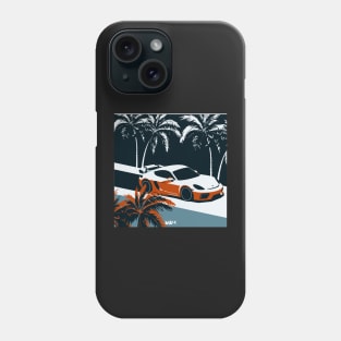 718 Cayman GT4 in the Palm Biome (Grey) Phone Case