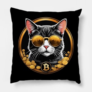 Bitcoin cat Pillow