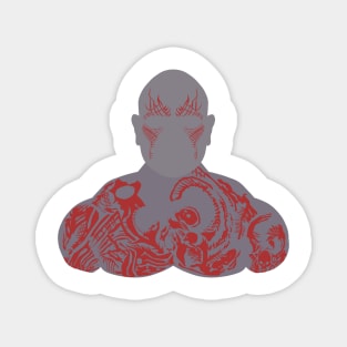 Drax The Destroyer Minimalist Magnet