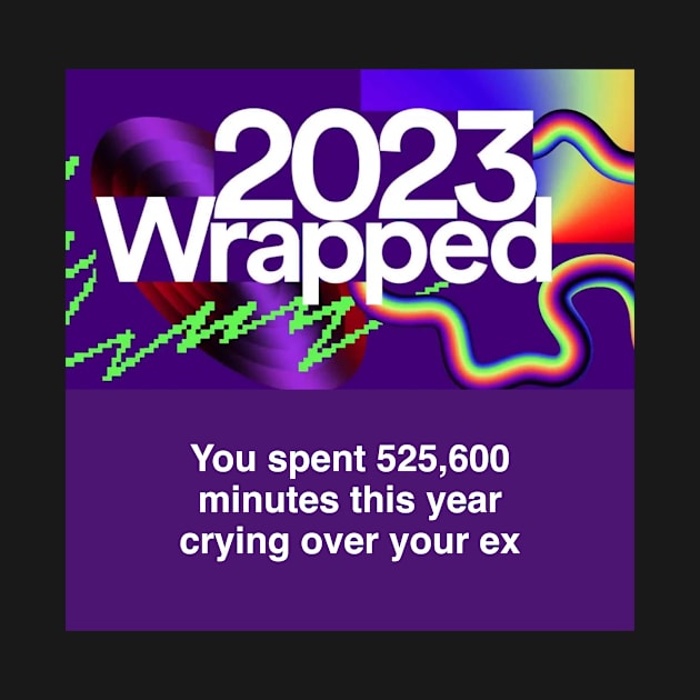 Spotify Wrapped Crying over your Ex by Comedic Apparel