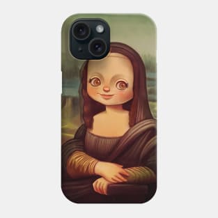 Cute Version of Mona lisa Masterpiece Art History Gift Phone Case