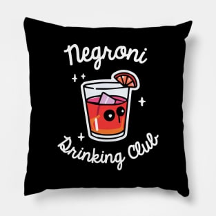 Negroni Drinking Club Cocktail Bartender Retro Pillow