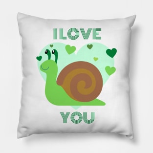 I love you - Snail Pillow