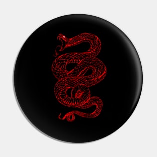 Red Snake Pin