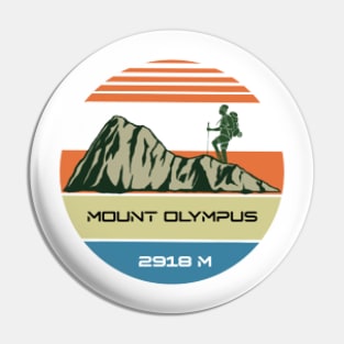 Mount Olympus, 2918m ,Climber Pin